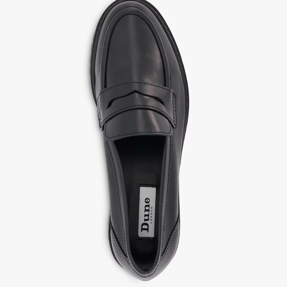 Dune London Women Classic Black Slip-On Loafers